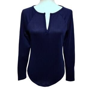 Jenni NWT Navy Long Sleeves Sleepwear Top Women XS
